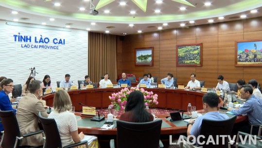 UBND tỉnh làm việc với đoàn công tác các tổ chức quốc tế và Đại sứ quán một số nước tại Việt Nam