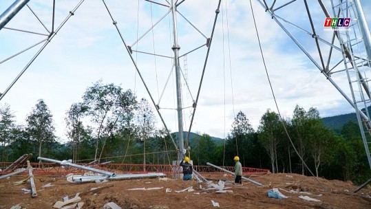 Cần sớm hoàn thành thi công hố móng trên toàn tuyến đường dây 500 kV Lào Cai - Vĩnh Yên