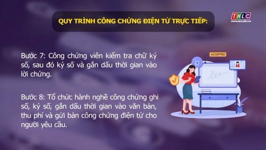 Quy trình công chứng điện tử trực tiếp từ 01/7/2025