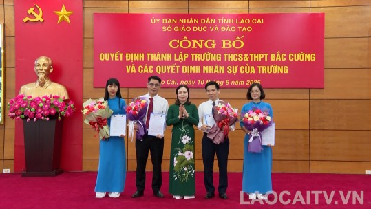 Công bố quyết định thành lập Trường THCS & THPT Bắc Cường