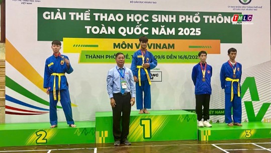 Đội Vovinam Lào Cai giành 5 huy chương tại Giải thể thao học sinh phổ thông toàn quốc năm 2025