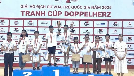 Lào Cai giành 3 huy chương Giải Vô địch Cờ vua trẻ quốc gia
