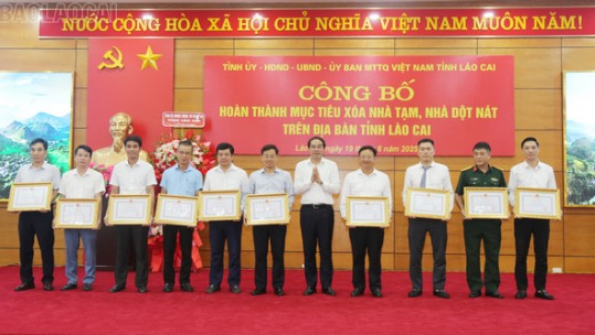 Tỉnh Lào Cai công bố hoàn thành xóa nhà tạm