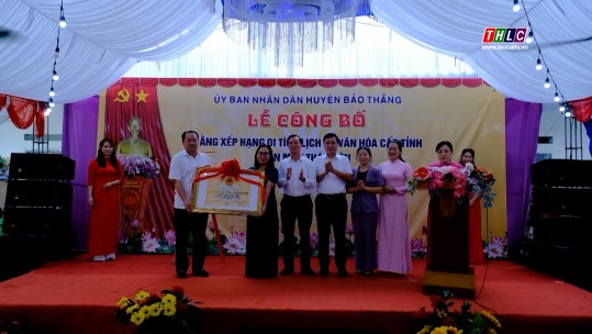 Công bố Bằng xếp hạng Di tích lịch sử văn hóa cấp tỉnh Đền Mẫu xã Thái Niên