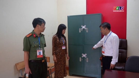 Ban Chỉ đạo tỉnh kiểm tra công tác chuẩn bị thi tốt nghiệp THPT tại thị xã Sa Pa