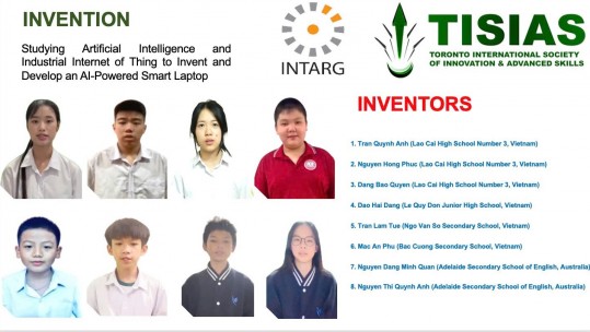 Học sinh Lào Cai giành Huy chương Vàng Triển lãm Phát minh và Đổi mới quốc tế INTARG